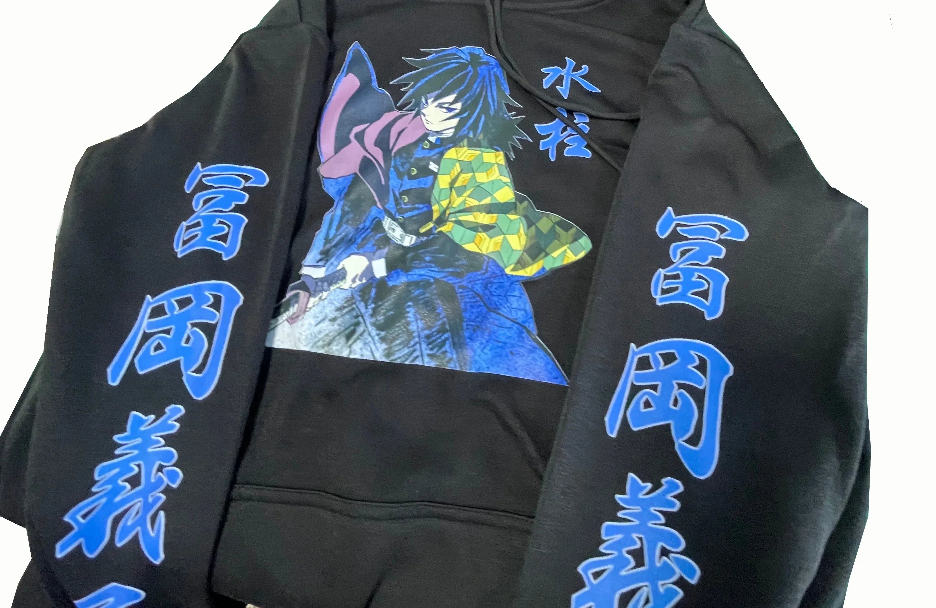 Demon Slayer Tomioka Giyuu Plus Size Hoodie | Warm Anime Sweatshirt