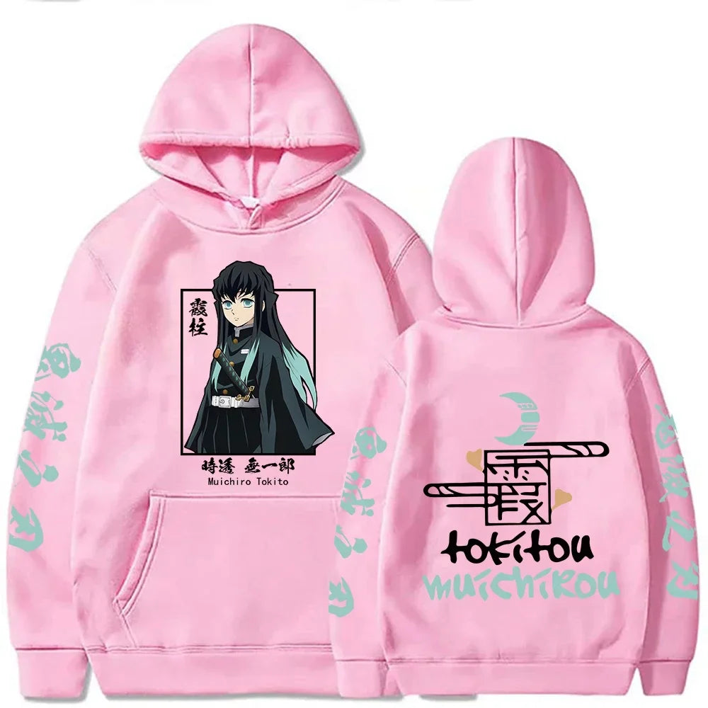 Demon Slayer Muichiro Tokito Women's Hoodie | Plus Size Harajuku