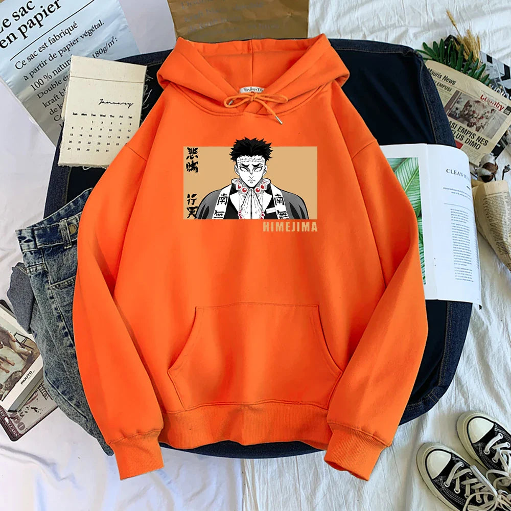 Demon Slayer Gyomei Himejima Oversized Hoodie | Warm Anime Fleece