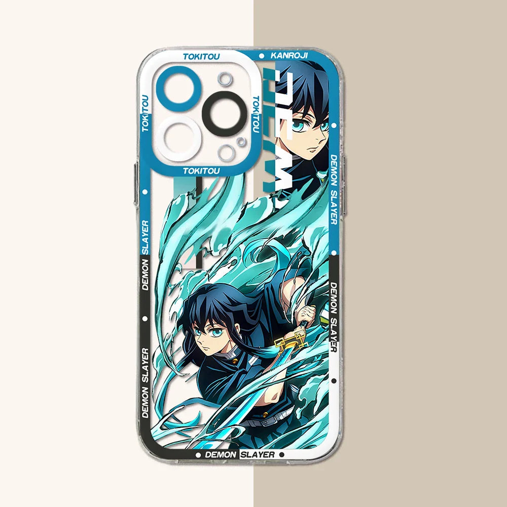 Demon Slayer Clear iPhone Case | Anime TPU Phone Cover