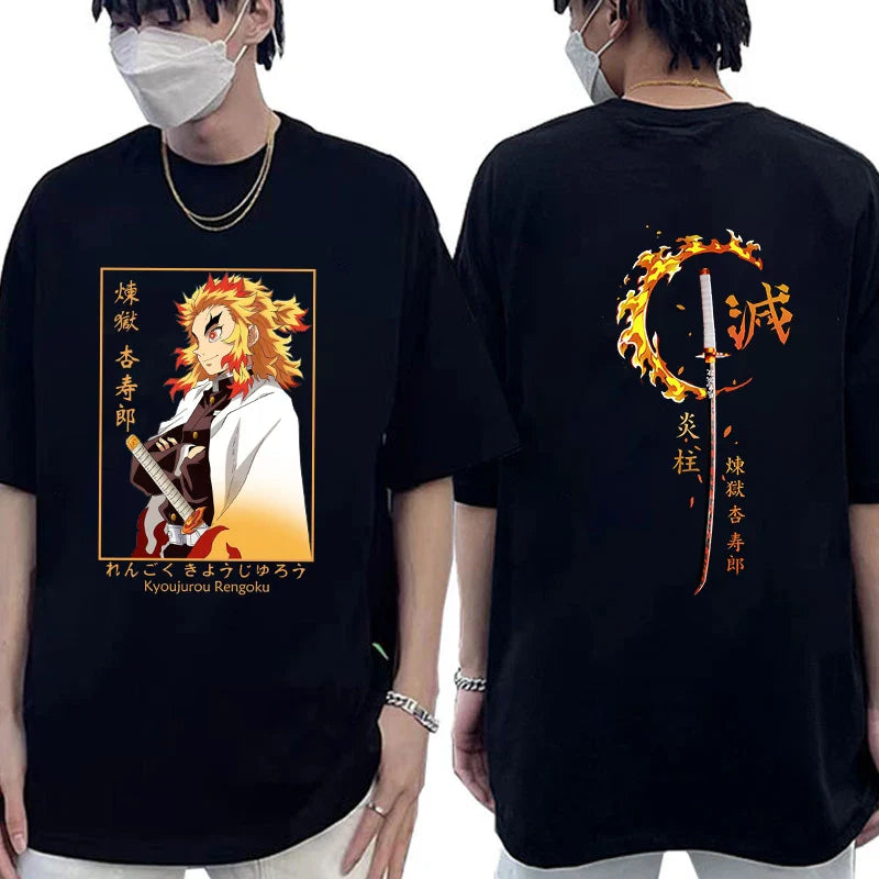 Demon Slayer Rengoku Kyoujurou T-Shirt | Unisex Summer Tee
