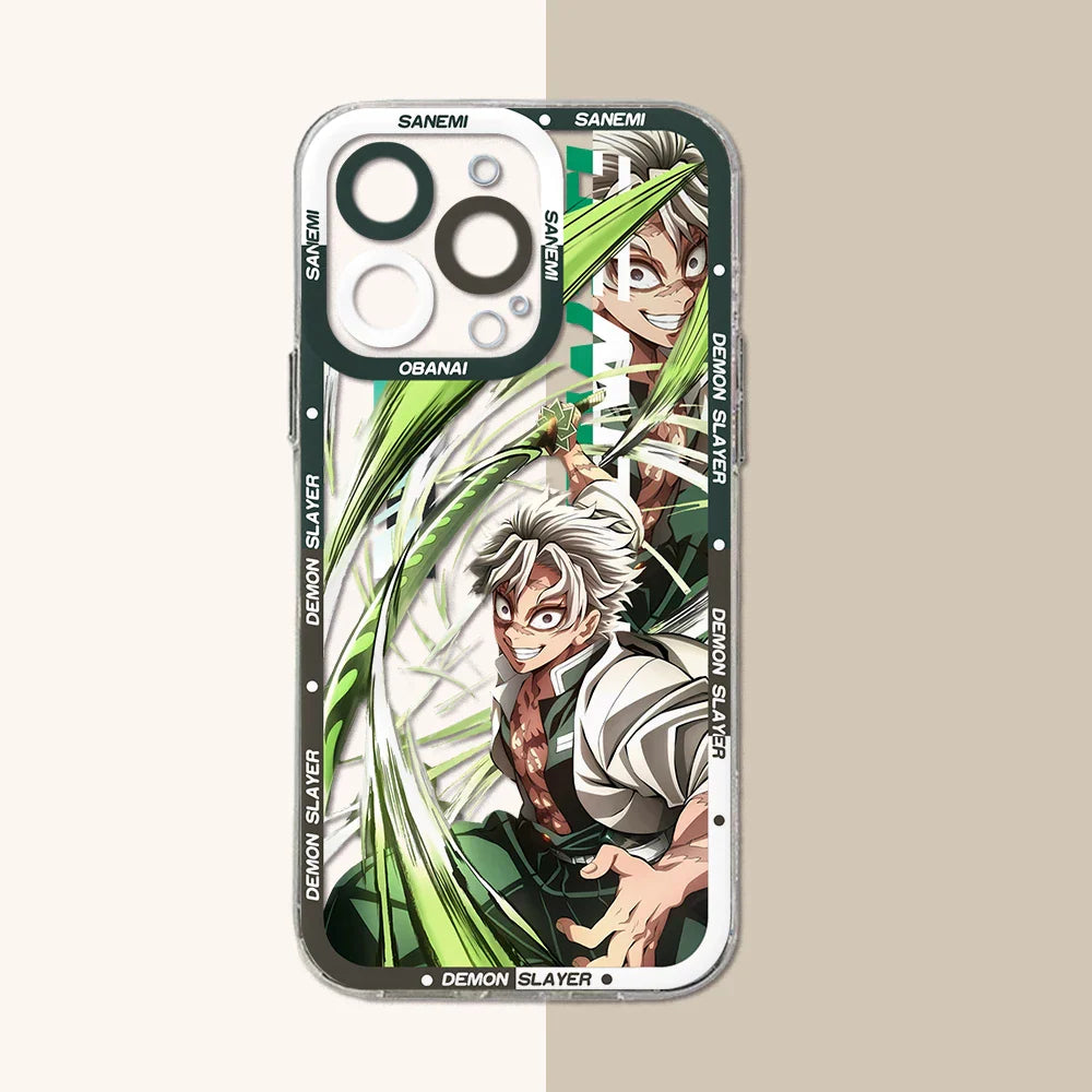 Demon Slayer Clear iPhone Case | Anime TPU Phone Cover