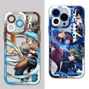 Demon Slayer Phone Case – Soft Transparent Cover for iPhone 📱🔥