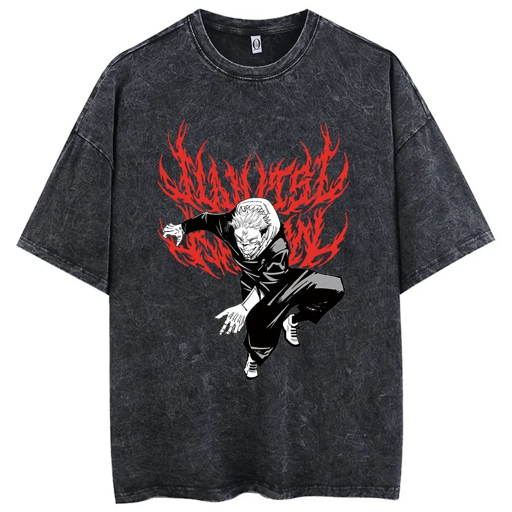 Jujutsu Kaisen Hip-Hop T-Shirt | Harajuku Anime Streetwear