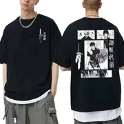 🔥 Japanese Anime Jujutsu Kaisen Fushiguro Toji Graphic T-Shirt | RYŪZAN Oversized Cotton Top 👕