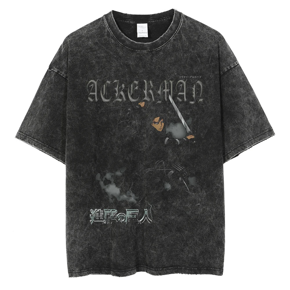 Attack on Titan Levi Ackerman Cotton T-Shirt | Harajuku Tee