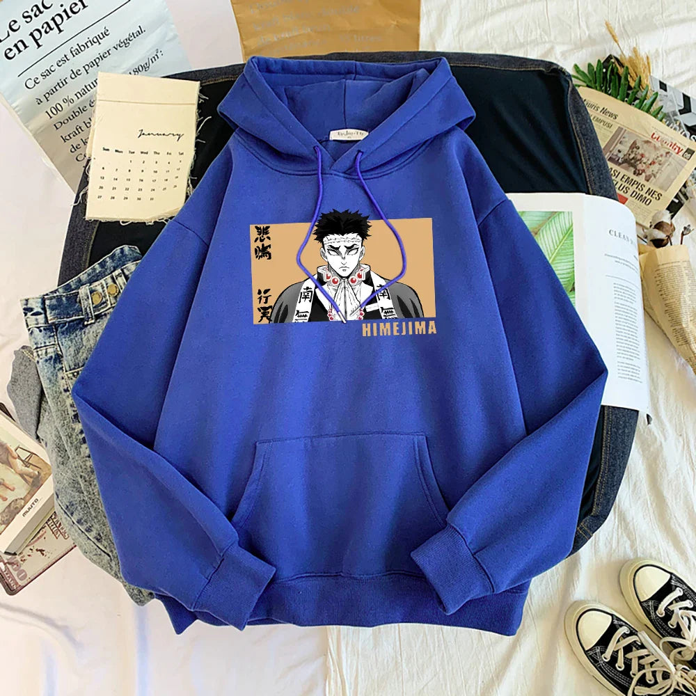 Demon Slayer Gyomei Himejima Oversized Hoodie | Warm Anime Fleece