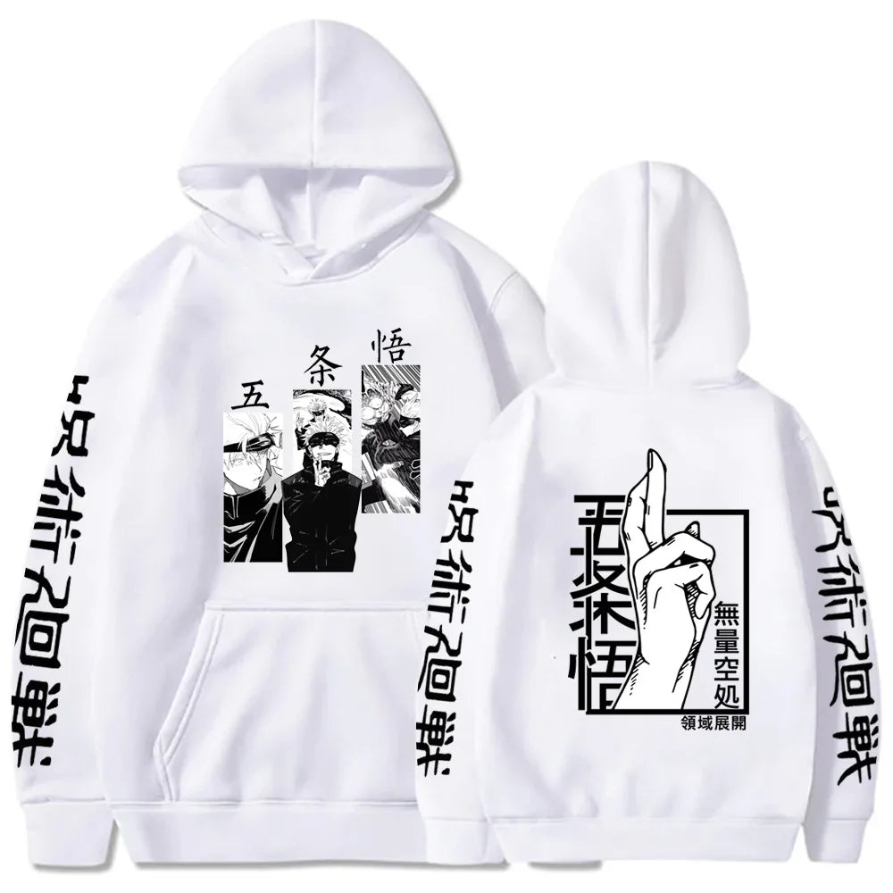 Jujutsu Kaisen Gojo Streetwear Hoodie | Harajuku Anime