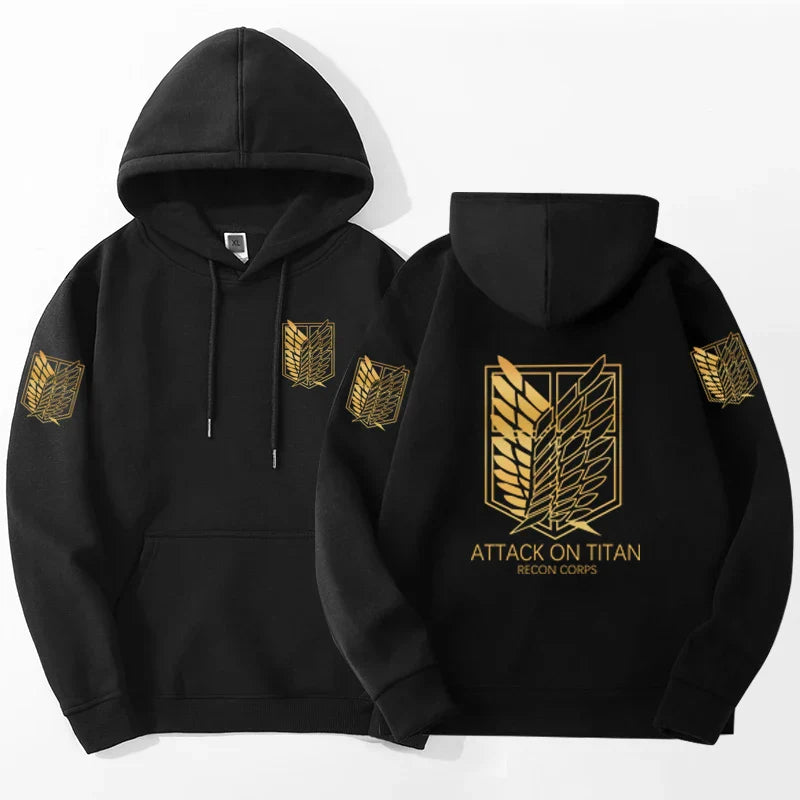 Attack on Titan Crewneck Hoodie | Harajuku Anime Pullover