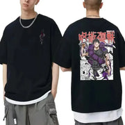 🔥 Japanese Anime Jujutsu Kaisen Fushiguro Toji Graphic T-Shirt | RYŪZAN Oversized Cotton Top 👕