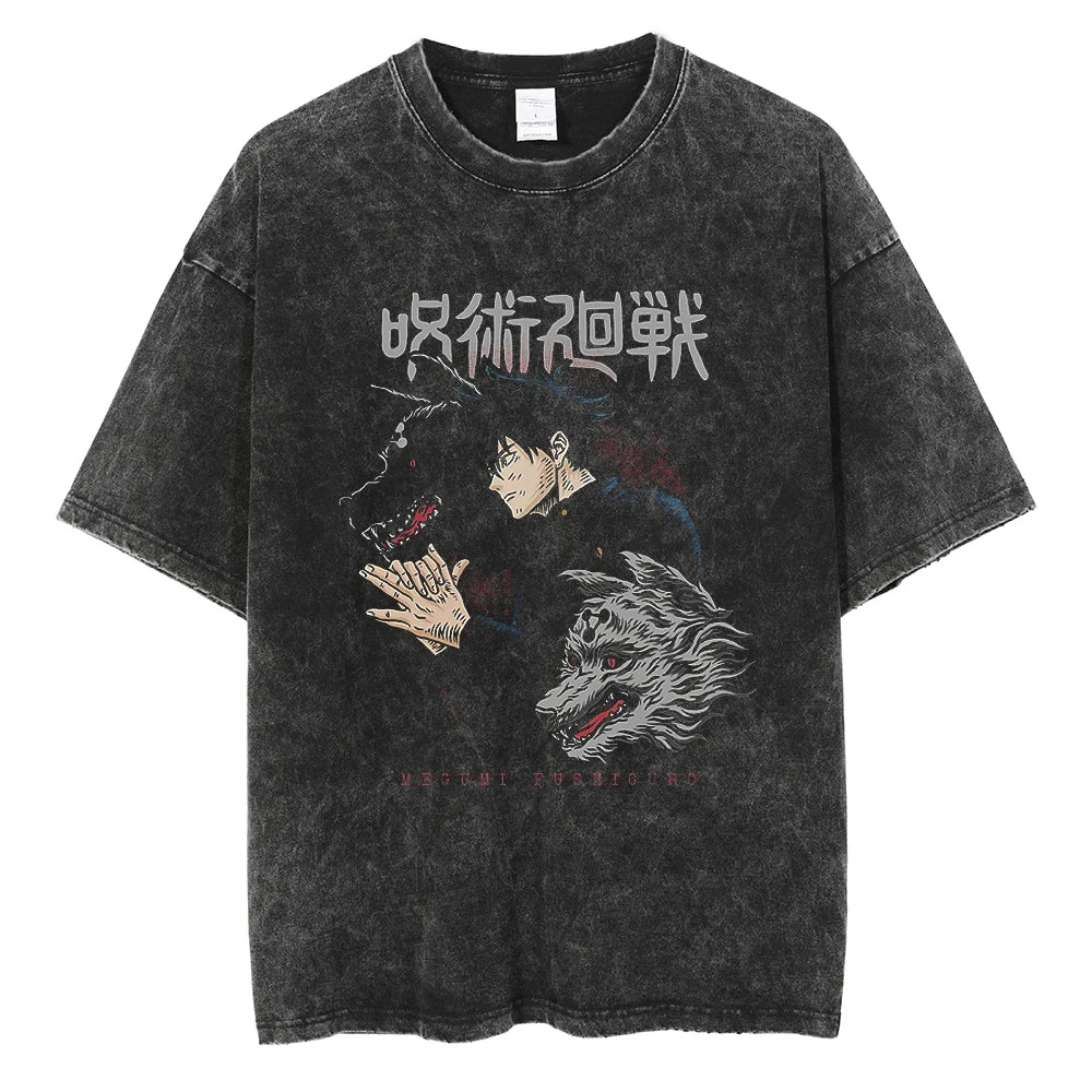 Vintage Oversized Anime Graphic T-Shirt | Hip-Hop Streetwear
