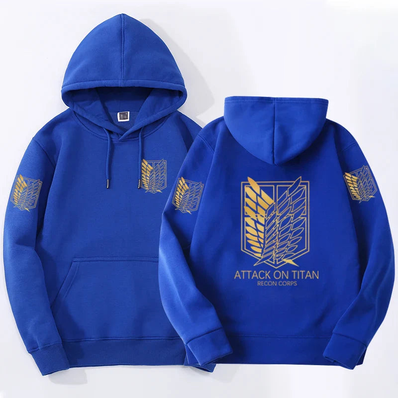 Attack on Titan Crewneck Hoodie | Harajuku Anime Pullover