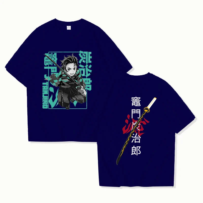 Demon Slayer Tanjiro Graphic T-Shirt | Unisex Summer Anime Tee