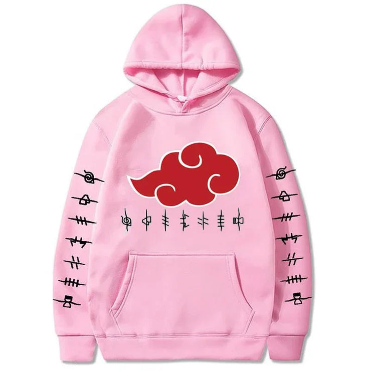 🔥 Akatsuki Cloud Hoodie | RYŪZAN Unisex Streetwear Pullover 🌥️