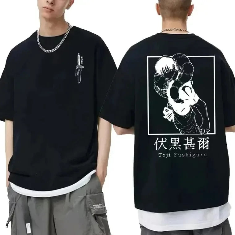 Jujutsu Kaisen Toji Graphic T-Shirt | Oversized Cotton Anime Tee