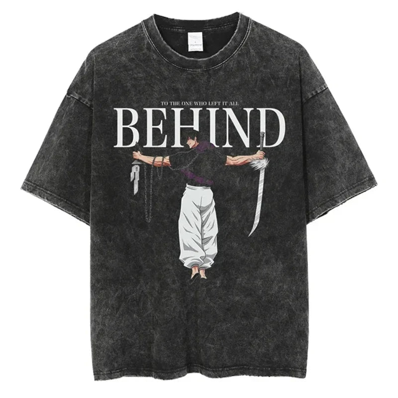 Japanese Anime Vintage Hip-Hop T-Shirt | Harajuku Streetwear