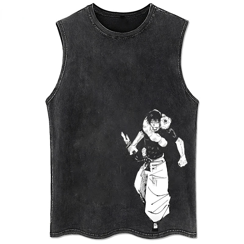 Vintage Oversized Anime Graphic T-Shirt | Hip-Hop Streetwear