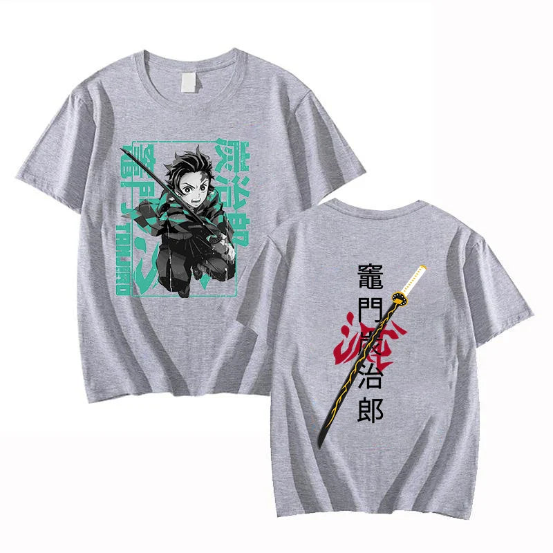 Demon Slayer Tanjiro Graphic T-Shirt | Unisex Summer Anime Tee