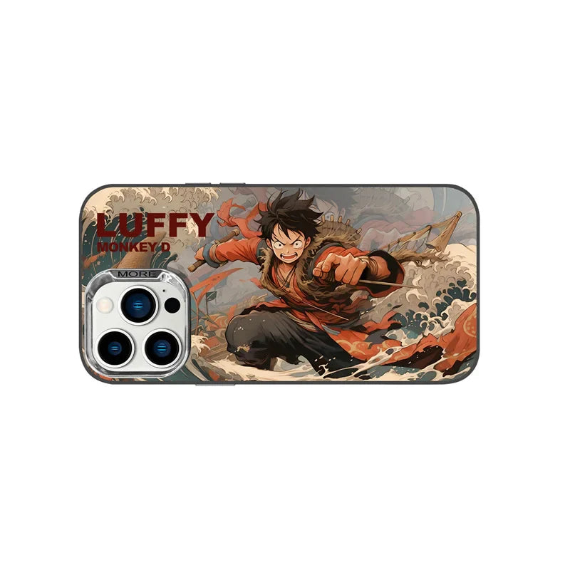 One Piece Luffy Zoro Plating iPhone Case | Cute Soft Cover