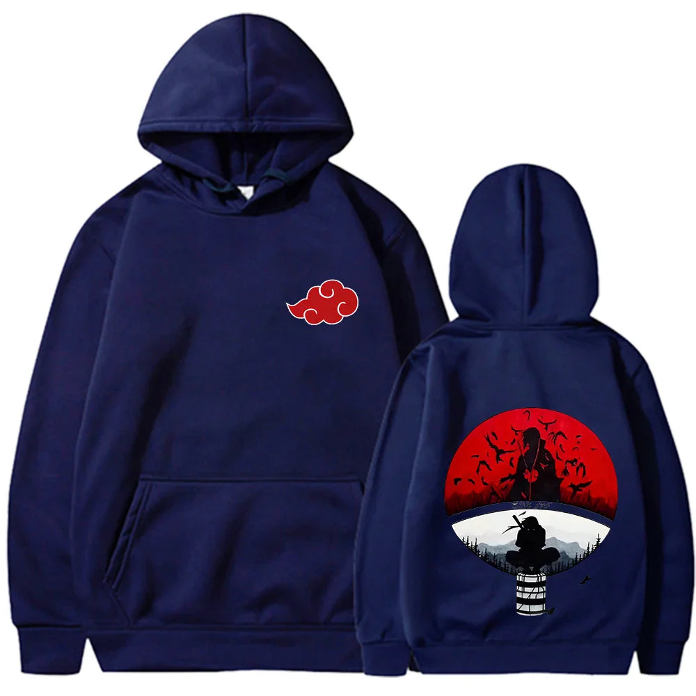 Demon Slayer Oversized Hoodie | Y2K Berserk Print Sweatshirt
