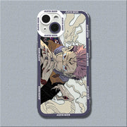 Anime Jujutsu Kaisen Phone Case – Shockproof Transparent Cover for iPhone 📱🔮