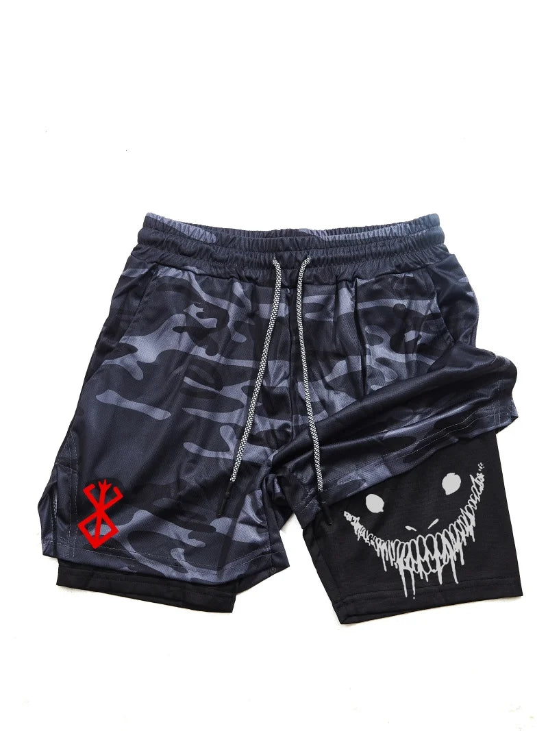 Berserk 2-in-1 Running Shorts | Quick-Dry Athletic Gym Shorts