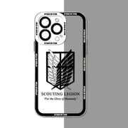 Attack On Titan Phone Case – Soft Silicone Transparent Cover for iPhone 📱⚔️