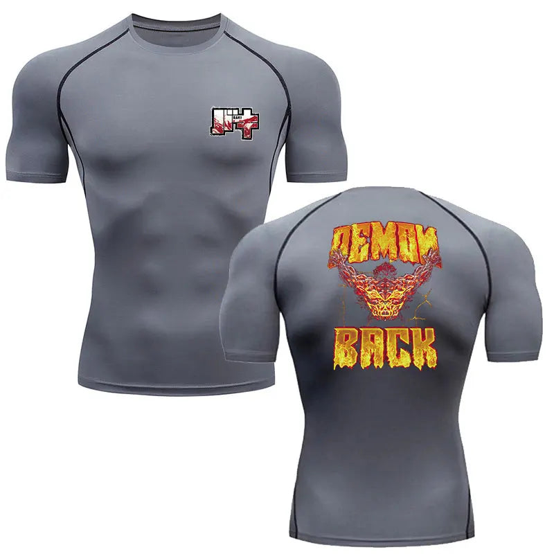 Baki Hanma Men's Gym T-Shirt | MMA Rash Guard Boxing Shirt