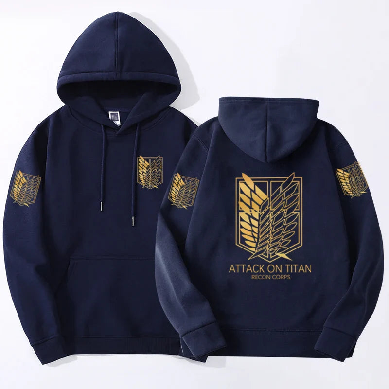Attack on Titan Crewneck Hoodie | Harajuku Anime Pullover